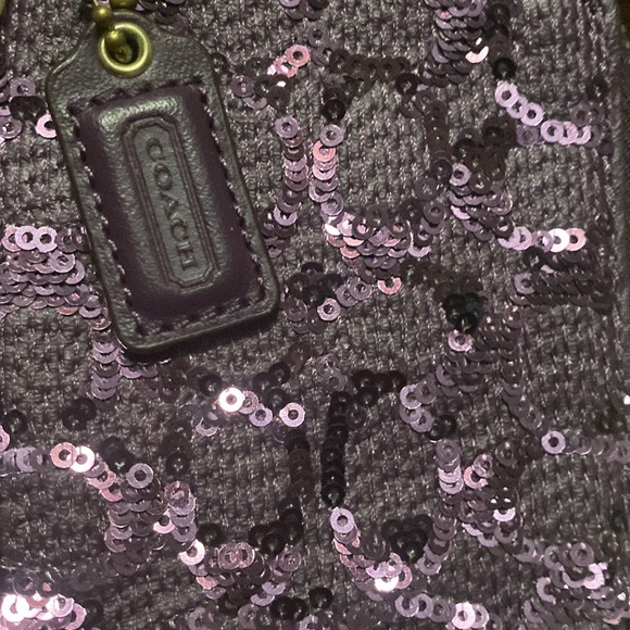 Purple Coach Slim Wristlet with Sequence - Picture 7 of 7